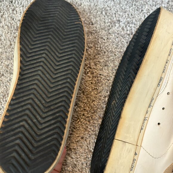 Womens Golden Goose Hi-Star Gold - Picture 4 of 7